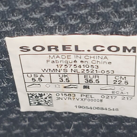 Sorel Women's Grey NL2521-053 Joan Short Rubber Waterproof Rain Boots Size 5.5 - Picture 5 of 6